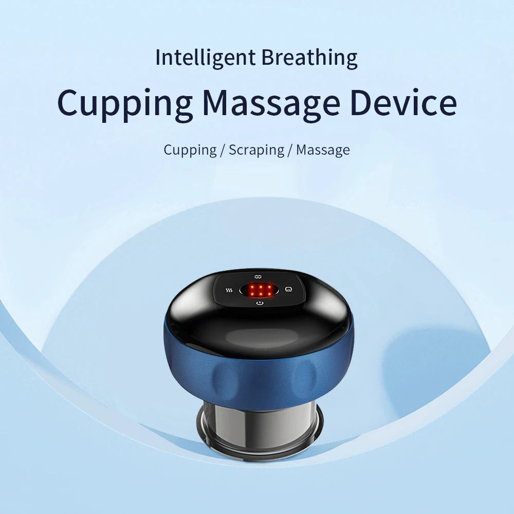 Intelligent Vacuum Cupping Massage Device Electric Heating Scraping Suction Cups Physical Fatigue Relieve Health Guasha Cans