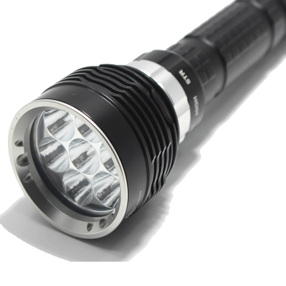 2024 new 8000LM high power Waterproof Diving Flashlight T6 L2 Underwater light 3 Modes 18650/26650 Scuba Flash Light