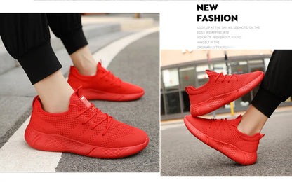 Men Light Running Shoes  Breathable Lace-Up Jogging Shoes for Man Sneakers Anti-Odor Men's Casual Shoes Drop Shipping