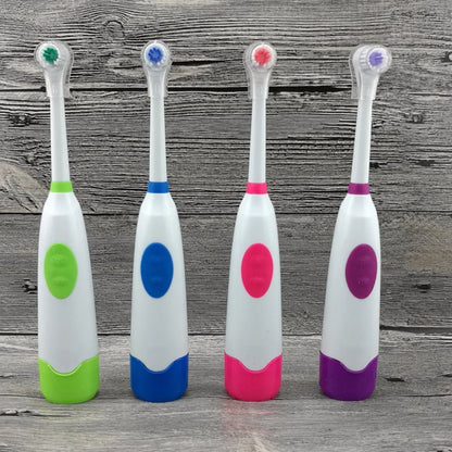 Teeth Whitening Rotating Child Electric Toothbrush With Waterproof Brush Head Replace