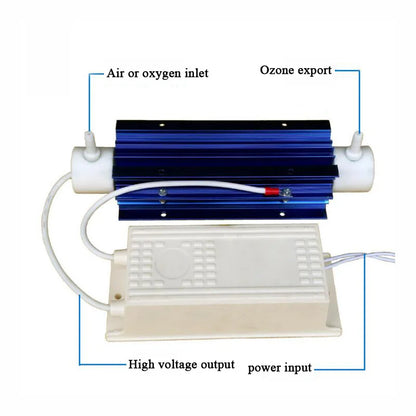 Ozone Generator Machine Air Purifier Water Disinfection Treatment Suite Quartz tube generator Water Air Ozone Clean