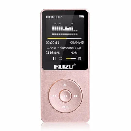 100% Original RUIZU X02  MP3 Player  With 1.8 Inch Screen Can Play 100 hours, 8gb With FM,E-Book,Clock,Data music player