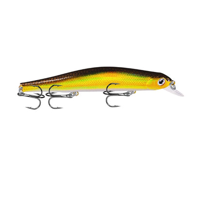 1pc Fishing Lure Minnow 12.5cm/17.7g Topwater Artificial Bait 3D Eyes Plastic Wobblers Tackle Pesca Far-casting Magnet System