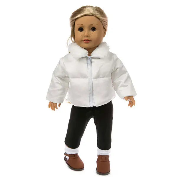 Winter clothes For 18 inch American Girl Doll Jackets+Pants and Doll accessories Children best Gift (Shoes are not included)