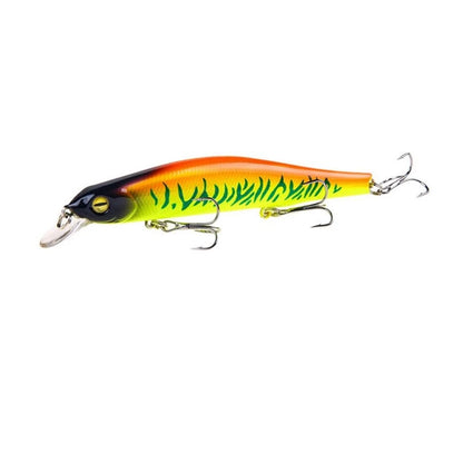 1pc Fishing Lure Minnow 12.5cm/17.7g Topwater Artificial Bait 3D Eyes Plastic Wobblers Tackle Pesca Far-casting Magnet System