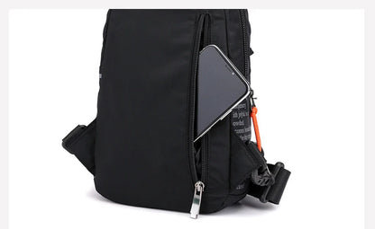 Men Shoulder Chest Pack Cross body Bag Mini Nylon Rucksack Waterproof Travel  Male Sling Backpack Messenger Side Bags