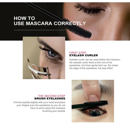 O.TWO.O Professional Volume Curled Lashes Black Mascare Waterproof Curling Tick Eyelash Lengtheing 3D Eye Makeup Mascara