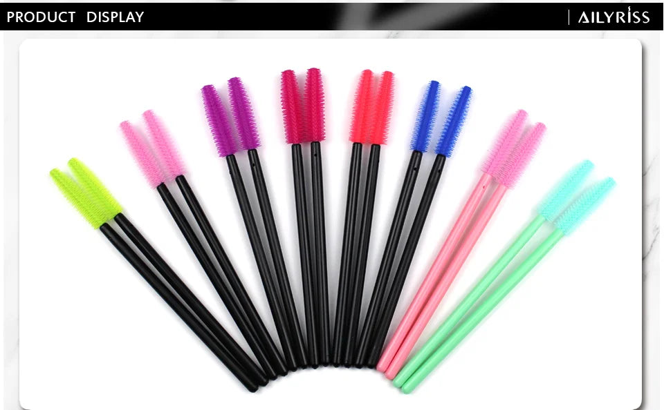 5/25 PCS Silicone Mascara Wands Applicator Disposable Eyelash Brushes Comb Beauty Makeup Brush For Women Eyelash Extension tools