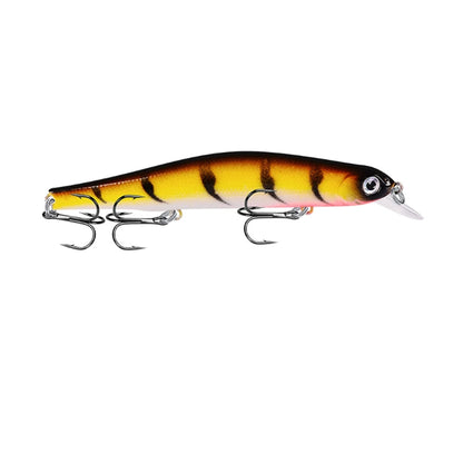 1pc Fishing Lure Minnow 12.5cm/17.7g Topwater Artificial Bait 3D Eyes Plastic Wobblers Tackle Pesca Far-casting Magnet System