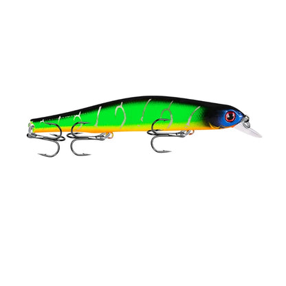 1pc Fishing Lure Minnow 12.5cm/17.7g Topwater Artificial Bait 3D Eyes Plastic Wobblers Tackle Pesca Far-casting Magnet System