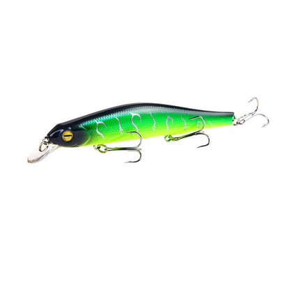 1pc Fishing Lure Minnow 12.5cm/17.7g Topwater Artificial Bait 3D Eyes Plastic Wobblers Tackle Pesca Far-casting Magnet System