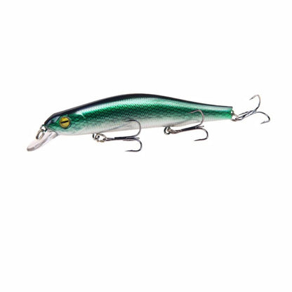 1pc Fishing Lure Minnow 12.5cm/17.7g Topwater Artificial Bait 3D Eyes Plastic Wobblers Tackle Pesca Far-casting Magnet System