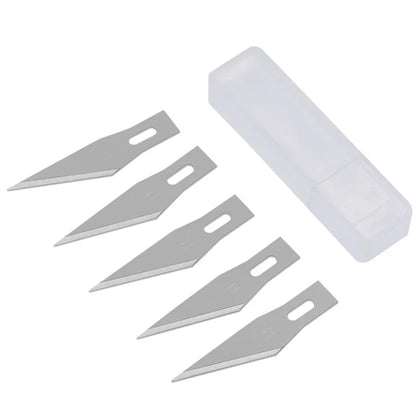 1 Set Precision Hobby Knife Metal Handle With Blades For Arts Wood Carving Tools Crafts Phone PCB Repair Multi DIY Hand Tools