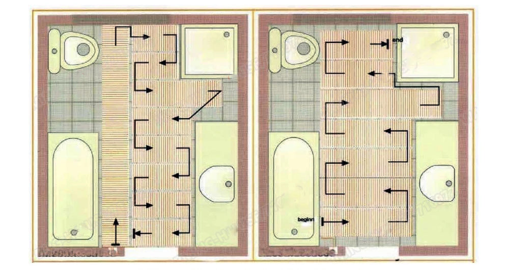 MINCO HEAT 150w/m2 0.5~15m2 Warm Floor Heating Mat for Ceramic Tile Wooden Floor Heating System