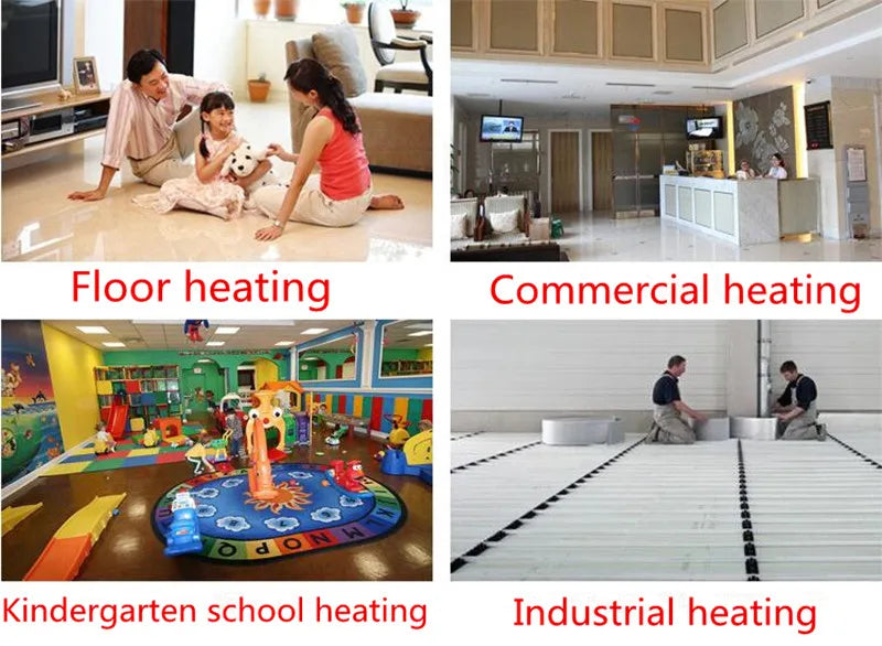 MINCO HEAT 150w/m2 0.5~15m2 Warm Floor Heating Mat for Ceramic Tile Wooden Floor Heating System