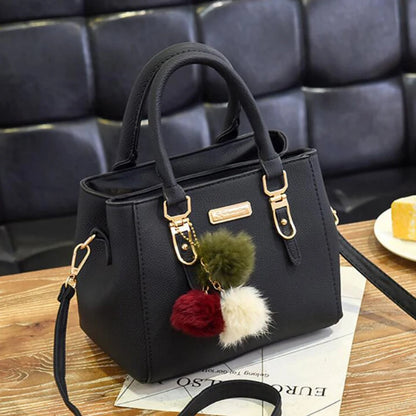 Yogodlns women beading pendant handbag ladies embossed shoulder bag ladies Messenger bag hairball bags high quality bag