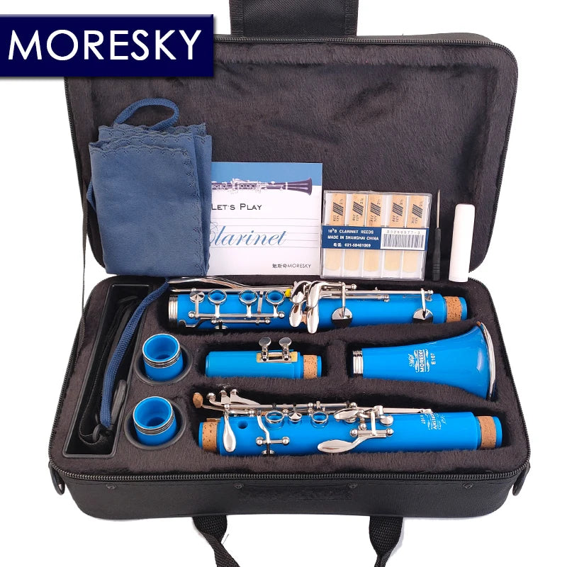 MORESKY Bb Clarinet 17 Key Sib Klarnet /ABS Body Material Clarinette