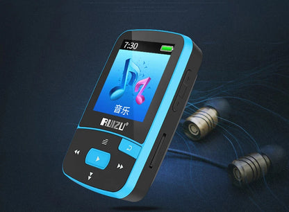 music player RUIZU X50 Sportmp3 player bluetooth  Clip Mini Support FM,Recording,E-Book,Clock,Pedometer mini mp3 player