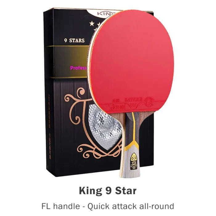 729 Ping Pong Racket Professional Offensive Table Tennis Racket King 6 7 8 9Star ITTF Approved Ping Pong Paddle for Intermediate