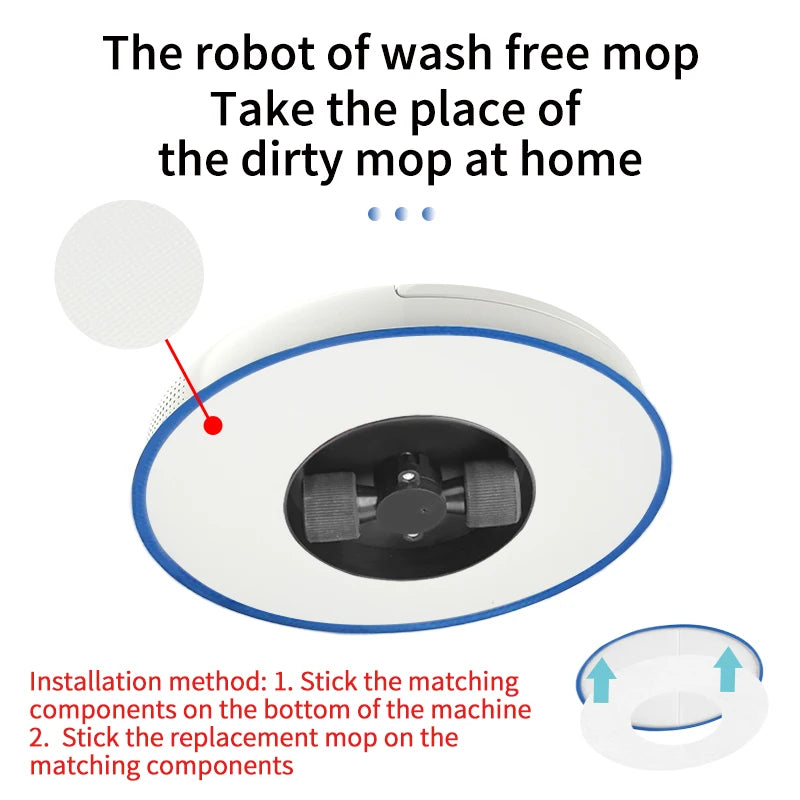 ALEE Mopping Robot Sweep Cleaner 4000mAh 230 mL Water Tank 300 Minutes Dry and Wet Washing Cloth Scrubber Machine For Floor