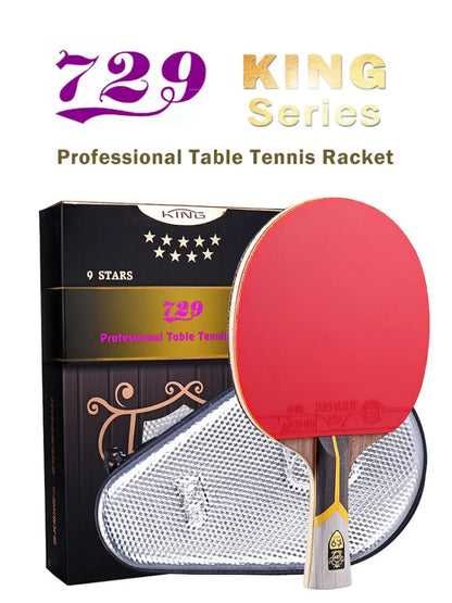 729 Ping Pong Racket Professional Offensive Table Tennis Racket King 6 7 8 9Star ITTF Approved Ping Pong Paddle for Intermediate