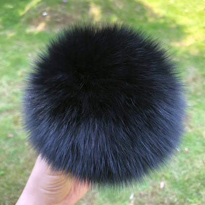 Real natural fox fur pompom raccoon fur pom pom for hat beanies For Caps Bags Scarf