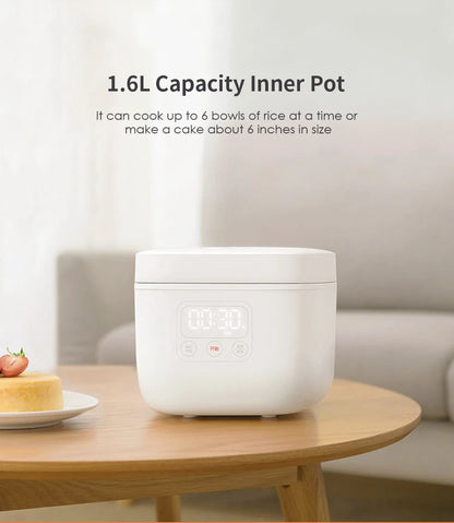 Hot XIAOMI MIJIA Mini Electric Rice Cooker Intelligent Automatic Household Kitchen Cooker 1-2 Person Small Electric Rice Cookers