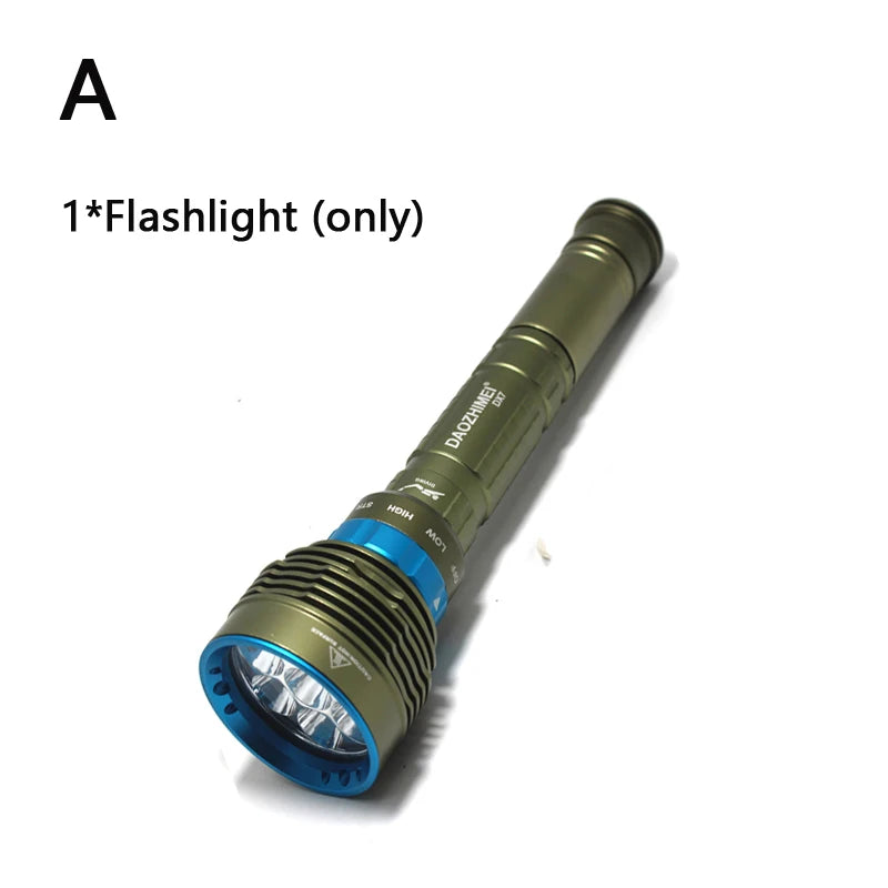 2024 new 8000LM high power Waterproof Diving Flashlight T6 L2 Underwater light 3 Modes 18650/26650 Scuba Flash Light