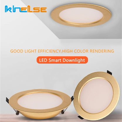 Ultra-thin LED Ceiling Downlight Gold Recessed 5W/7W Luxury Bathroom Bedroom Living Room Shop Home Spot Lighting Fixtures AC220V