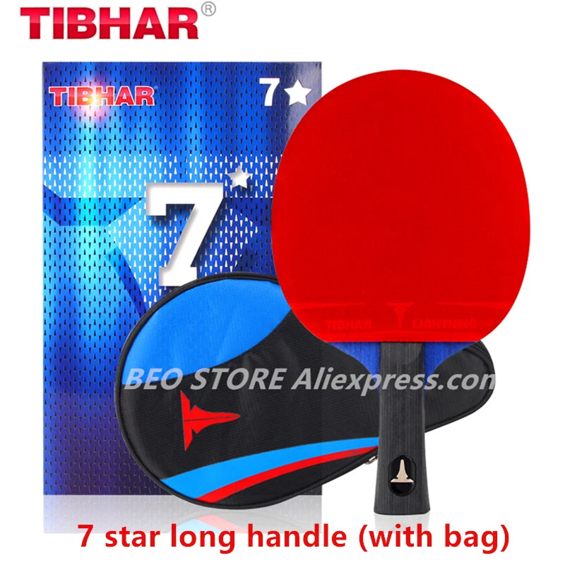 TIBHAR Table Tennis Racket 6/7/8/9 Star Sticky Rubber Pimples-in Professional Hight Quality Original TIBHAR Racket Ping Pong Bat