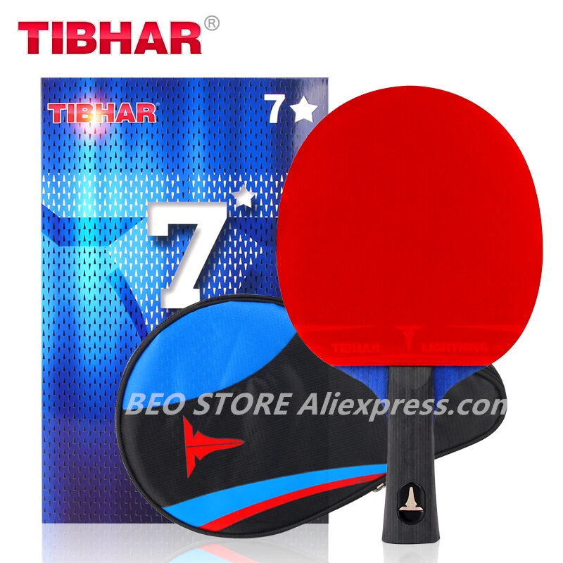 TIBHAR Table Tennis Racket 6/7/8/9 Star Sticky Rubber Pimples-in Professional Hight Quality Original TIBHAR Racket Ping Pong Bat