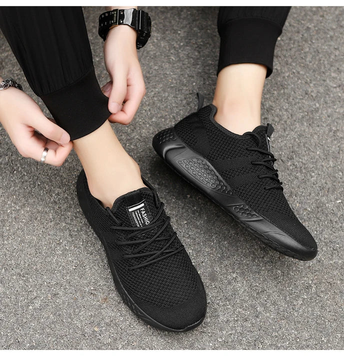 Men Light Running Shoes  Breathable Lace-Up Jogging Shoes for Man Sneakers Anti-Odor Men's Casual Shoes Drop Shipping