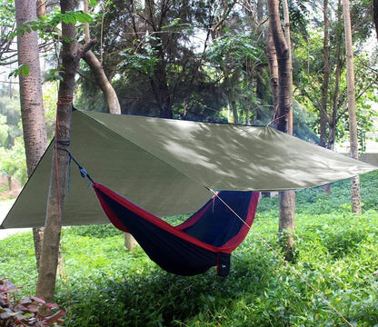 Camping Hammock with Bug Net and Rainfly Tarp,118x118in Portable Waterproof and UV Protection Hammock Tent for Indoor, Outdoor