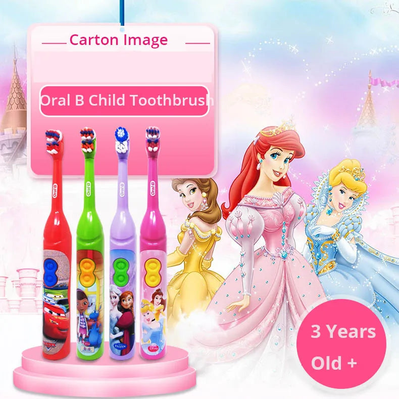 Oral B Electric Toothbrush Special for Children Gum Care Oral Clean Rotary Vibration Soft Bristle Battery Powered Tooth Brush