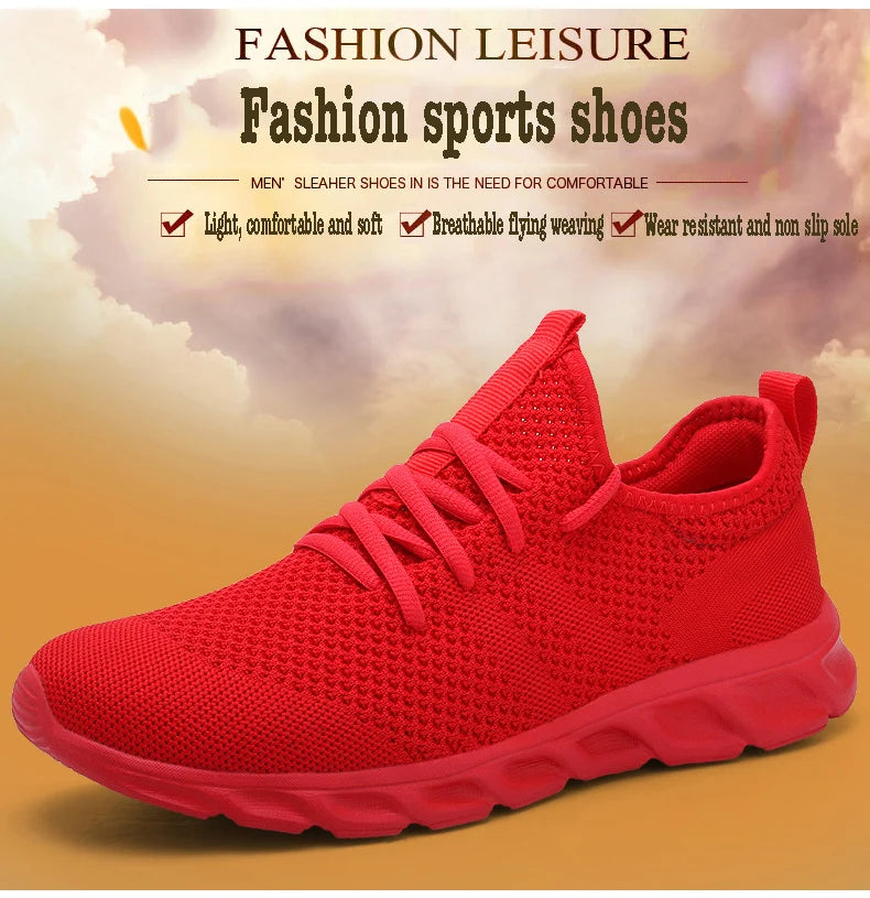 Men Light Running Shoes  Breathable Lace-Up Jogging Shoes for Man Sneakers Anti-Odor Men's Casual Shoes Drop Shipping