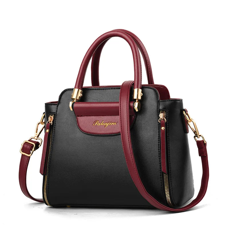 Women's bag 2024 new fashion women's bags hit color hand-held  bag Europeand the United States all-match shoulder messenger bag