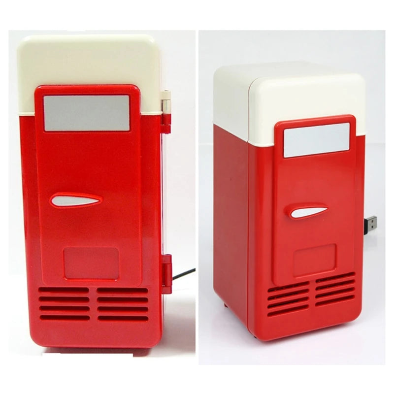 Portable Mini 780ml Fridge USB Powered Car Drink Cooler Home Desktop Boat Travel Cosmetic Fridge Multipurpose Appliances