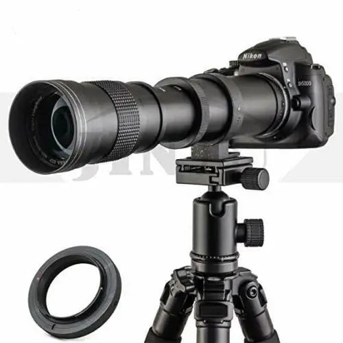 JINTU 420-800mm Manual Telephoto Zoom Lens F/8.3 for Canon SLR Cameras 4000D 1200D 80D 90D 60D 70D T5i T6i T6s T7 T7I 7D 5D IV