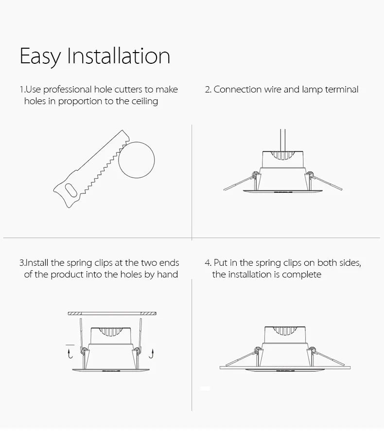 10pcs LED downlight 5W 7W 9W 12W Angle adjustable ceiling light spotlights 3W rotating AC220V 110V indoor lighting