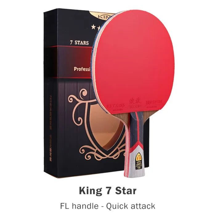 729 Ping Pong Racket Professional Offensive Table Tennis Racket King 6 7 8 9Star ITTF Approved Ping Pong Paddle for Intermediate