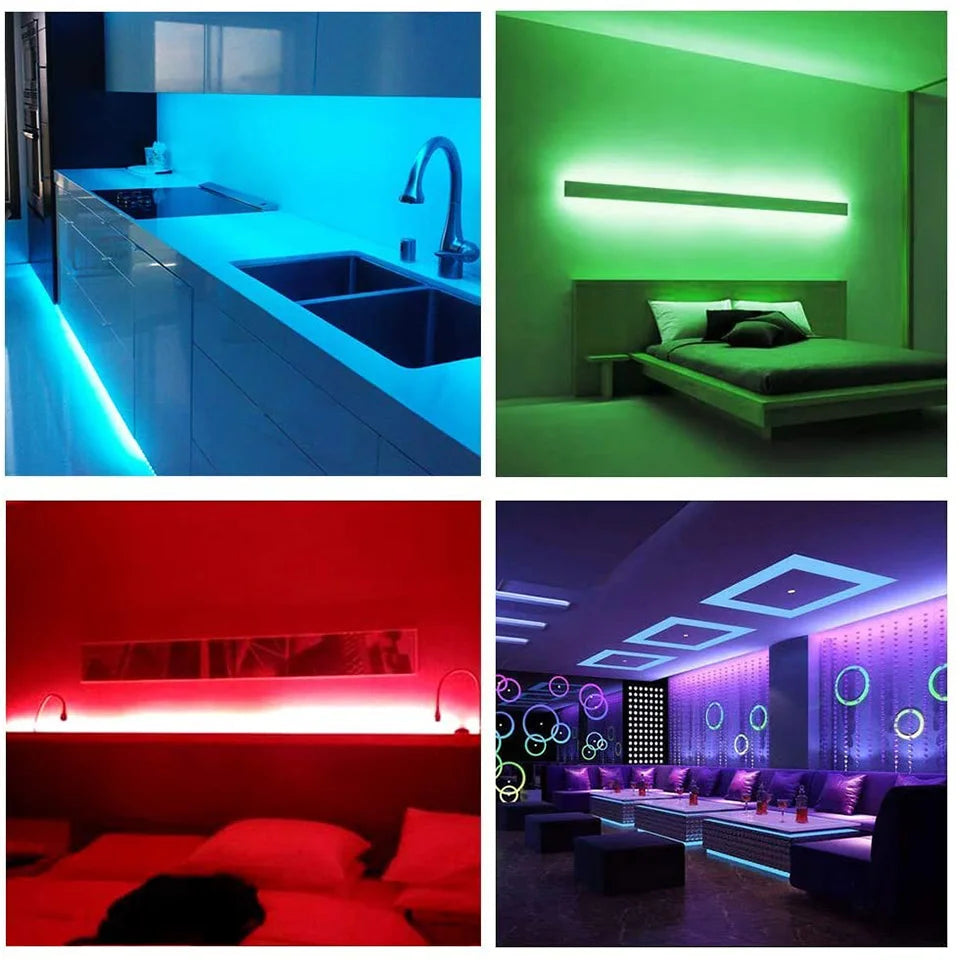 LED Strip Lights 3AA Battery 5V 5050SMD Flexible RGB RibbonLed Light For Room Vanity,Computer,Wine Cabinet,Wardrobe