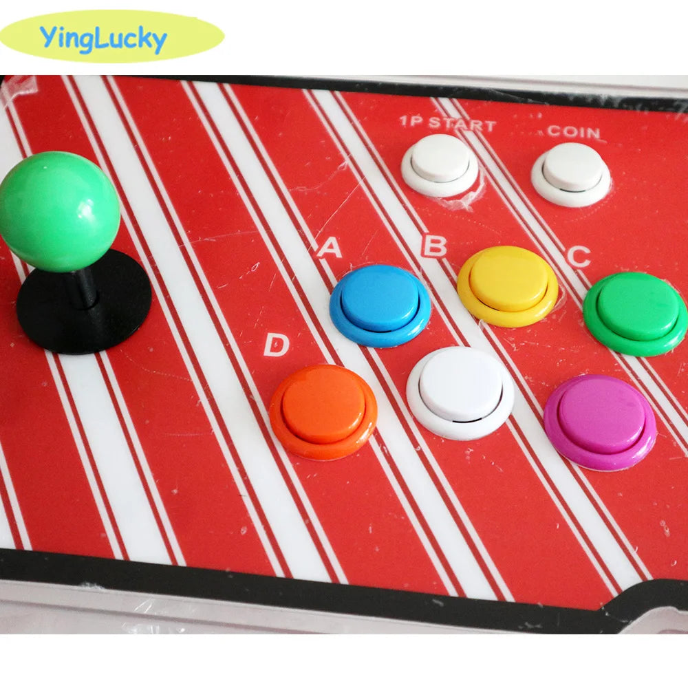 ARCADE, Arcade joystick DIY Kit Zero Delay USB Controller SANWA 8 Way Joystick 30mm Push Buttons, botões para PC, Raspberry Pi