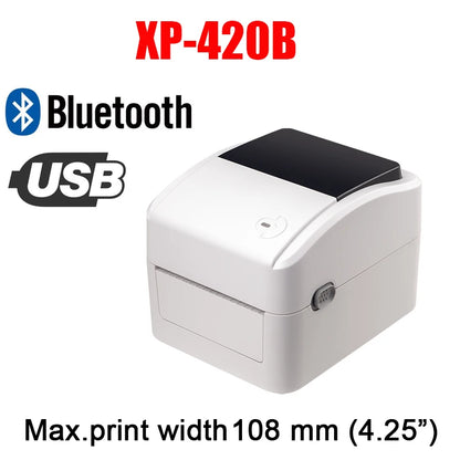 XP-460B/420B 4inch Shipping label/Express/Thermal Barcode Label printer Compatible with shipping label  4x6 inches Label