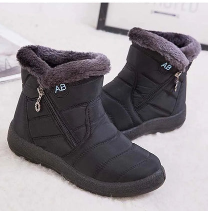 Snow Women Boots Comfortable Women's Boots Waterproof Women Shoes Zipper Shoes Woman Soft Fur Women's Winter Boots Botas Mujer