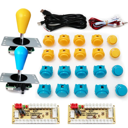 ARCADE, Arcade joystick DIY Kit Zero Delay USB Controller SANWA 8 Way Joystick 30mm Push Buttons, botões para PC, Raspberry Pi