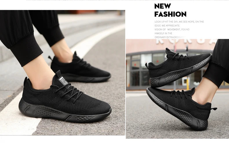 Men Light Running Shoes  Breathable Lace-Up Jogging Shoes for Man Sneakers Anti-Odor Men's Casual Shoes Drop Shipping