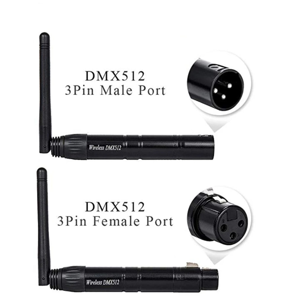 DMX512 Wireless Receiver Transmitter Controller 2.4G ISM Dif Communication Distance 300m for Stage Par DJ Disco Bar Lights