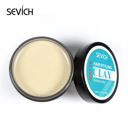 Sevich 80g Hair Styling Matte Hair Clay Lasting Stereotype Matte Clay Strong Hold Easy Wash Convenient Smooth