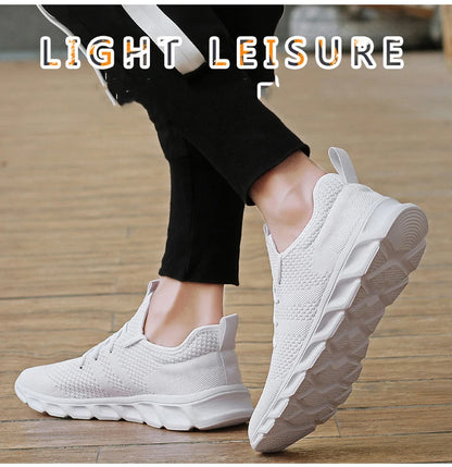 Men Light Running Shoes  Breathable Lace-Up Jogging Shoes for Man Sneakers Anti-Odor Men's Casual Shoes Drop Shipping