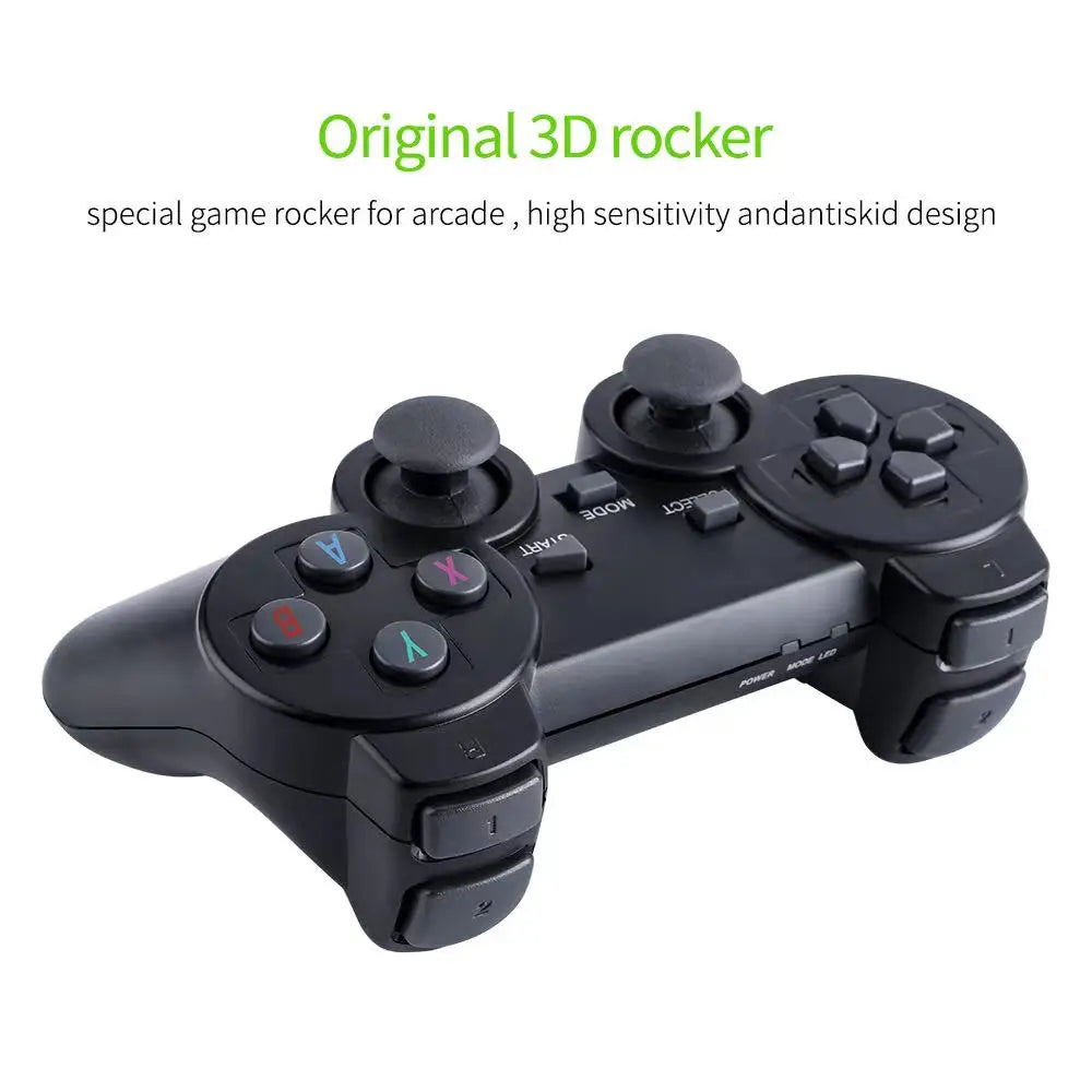 Video Game Stick Lite 4K HD Video Game M8 Console 64GB Double Wireless Controller For 10000 Retro Games Kid Xmas Gift